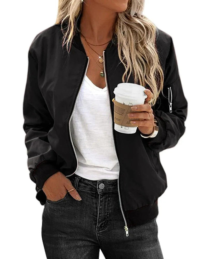 Margaux Delisle | Classic Zip Bomber Jacket - Image 3