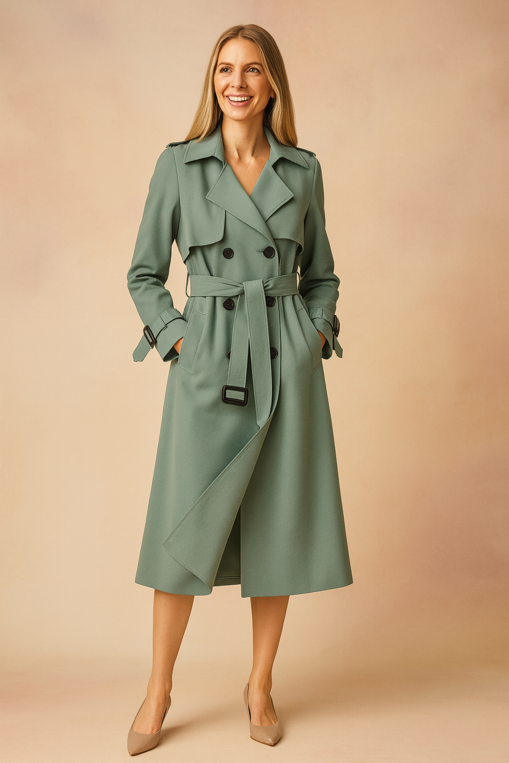 Marguerite Solal | Belted Trench Coat - Image 4