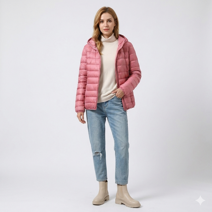 Marion Delcourt | Lightweight Hooded Puffer Jacket - Image 2