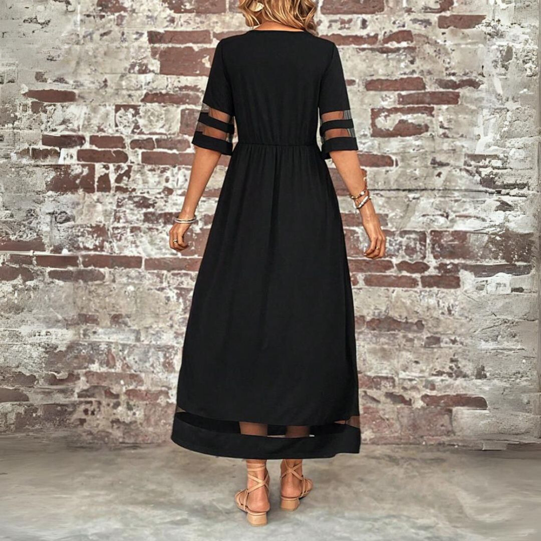Mathilde Cazenave | Sheer Panel A-Line Maxi Dress - Image 5