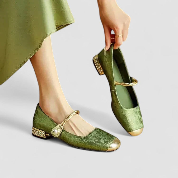 Noelle Fontaine | Orthopedic Mary Jane Block Heel Shoes - Image 1