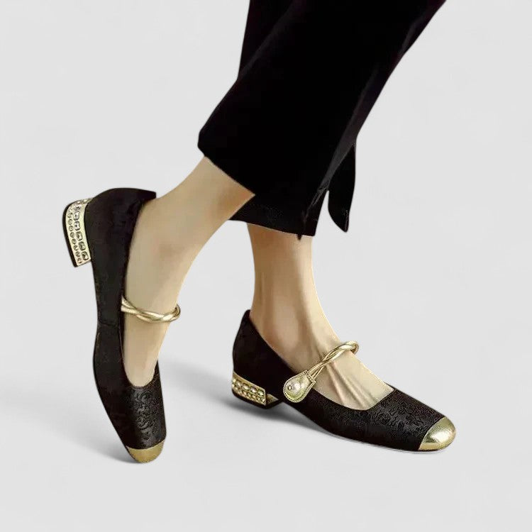 Noelle Fontaine | Orthopedic Mary Jane Block Heel Shoes - Image 2