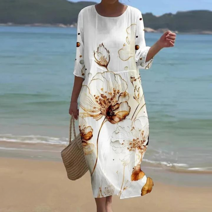 Noemie Verrier | Watercolor Print Relaxed Maxi Dress - Image 6