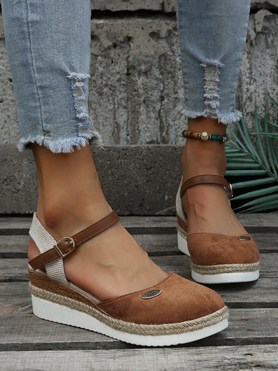 Odile Delcourt | Orthopedic Espadrille Wedge Shoes - Image 4