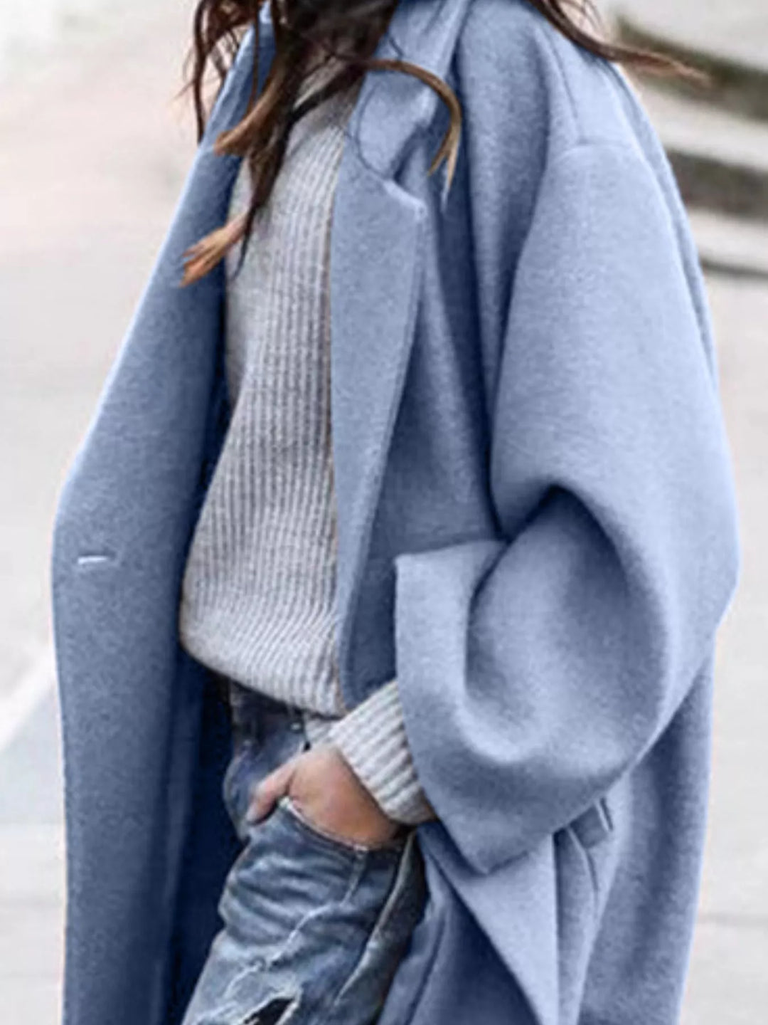 Ophelie Roussin | Oversized Wool Blend Long Coat - Image 10