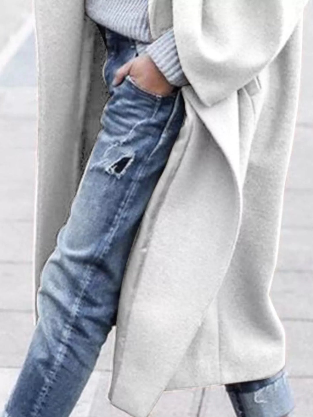 Ophelie Roussin | Oversized Wool Blend Long Coat - Image 14