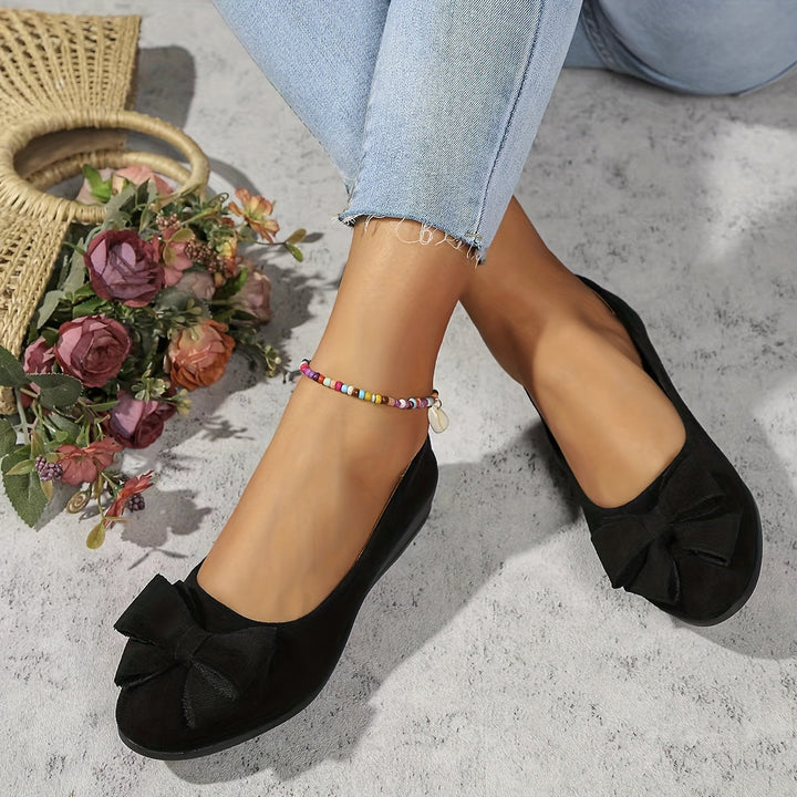 Perrine Aubuchon | Bow Detail Wedge Ballet Flats - Image 12