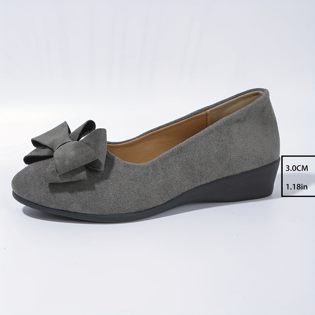 Perrine Aubuchon | Bow Detail Wedge Ballet Flats - Image 14