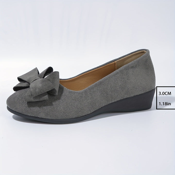 Perrine Aubuchon | Bow Detail Wedge Ballet Flats - Image 14
