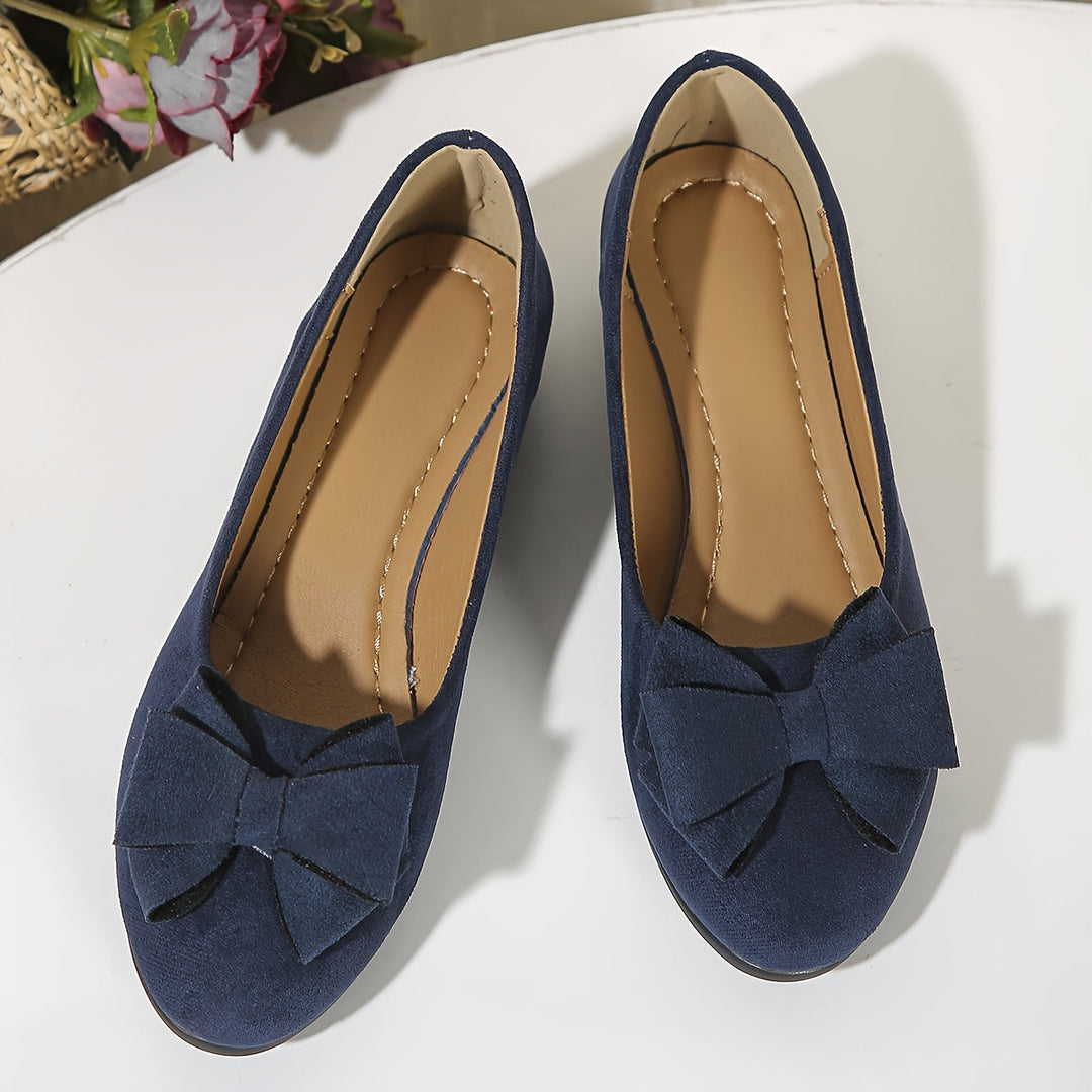 Perrine Aubuchon | Bow Detail Wedge Ballet Flats - Image 15