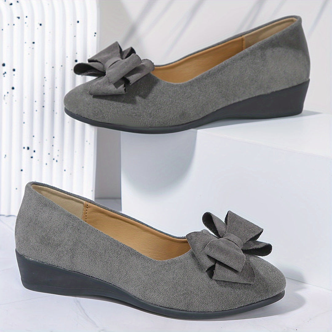 Perrine Aubuchon | Bow Detail Wedge Ballet Flats - Image 16