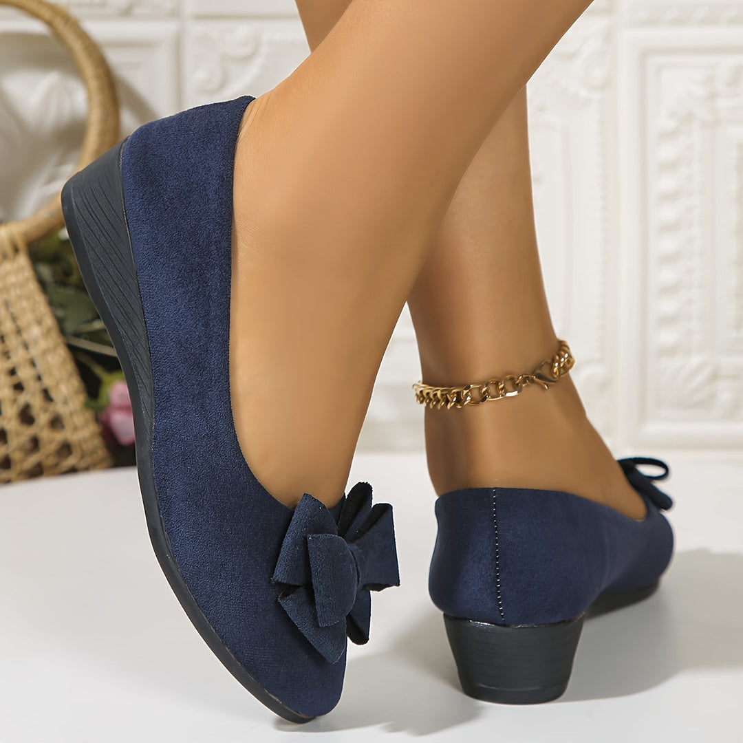 Perrine Aubuchon | Bow Detail Wedge Ballet Flats - Image 18