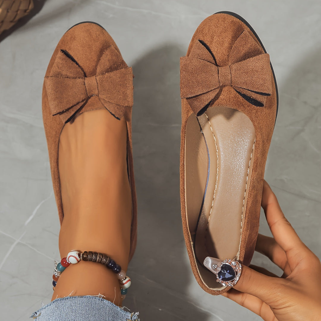 Perrine Aubuchon | Bow Detail Wedge Ballet Flats - Image 21