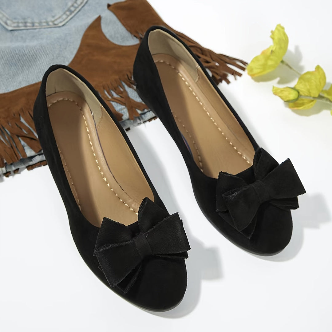 Perrine Aubuchon | Bow Detail Wedge Ballet Flats - Image 26