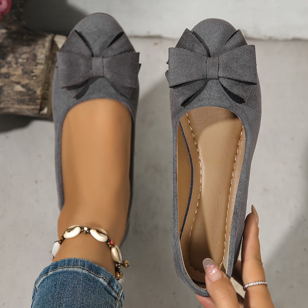 Perrine Aubuchon | Bow Detail Wedge Ballet Flats - Image 27