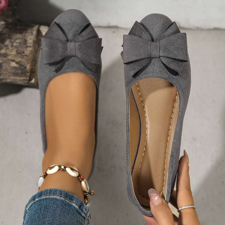 Perrine Aubuchon | Bow Detail Wedge Ballet Flats - Image 27