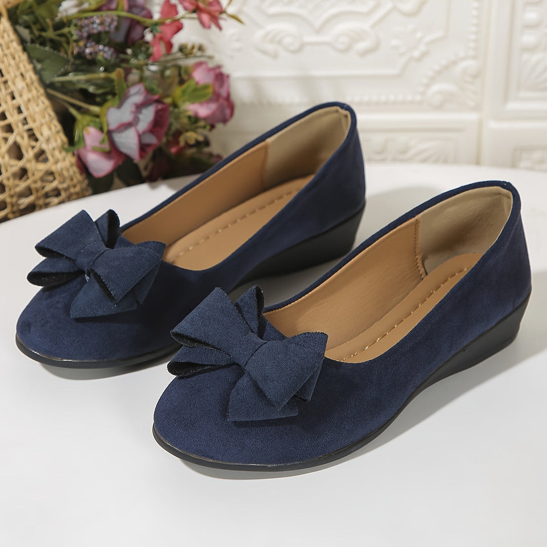Perrine Aubuchon | Bow Detail Wedge Ballet Flats - Image 28