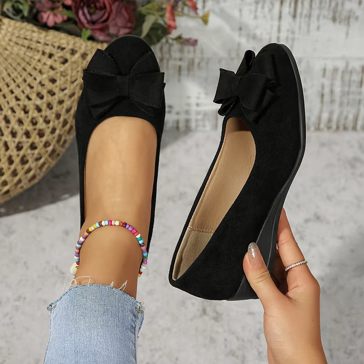 Perrine Aubuchon | Bow Detail Wedge Ballet Flats - Image 30