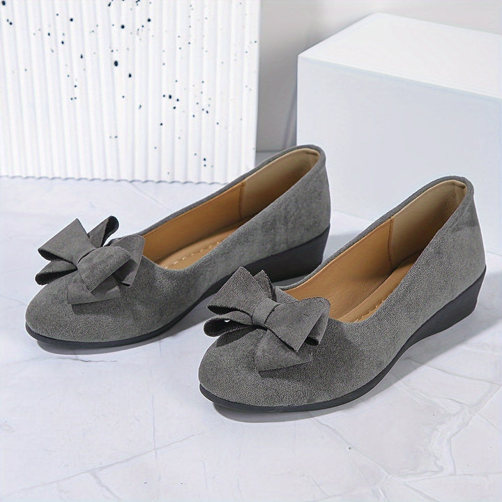 Perrine Aubuchon | Bow Detail Wedge Ballet Flats - Image 31