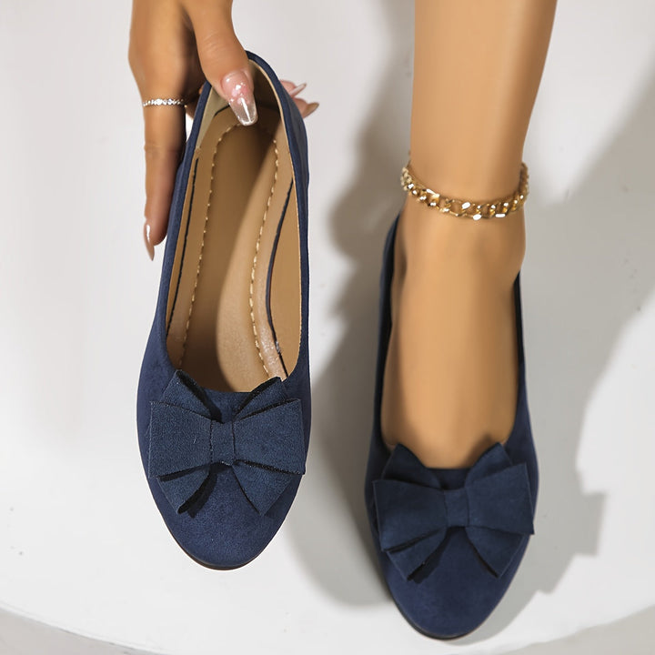 Perrine Aubuchon | Bow Detail Wedge Ballet Flats - Image 7