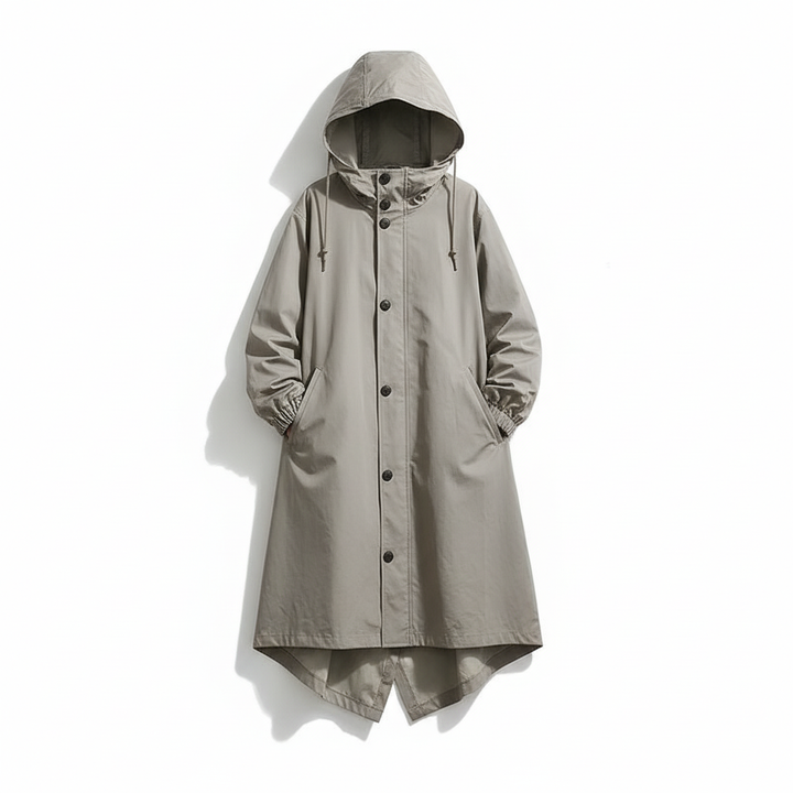 Perrine Auclair | Longline Hooded Rain Jacket - Image 4