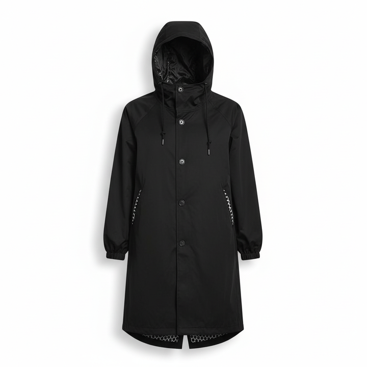 Perrine Auclair | Longline Hooded Rain Jacket - Image 5