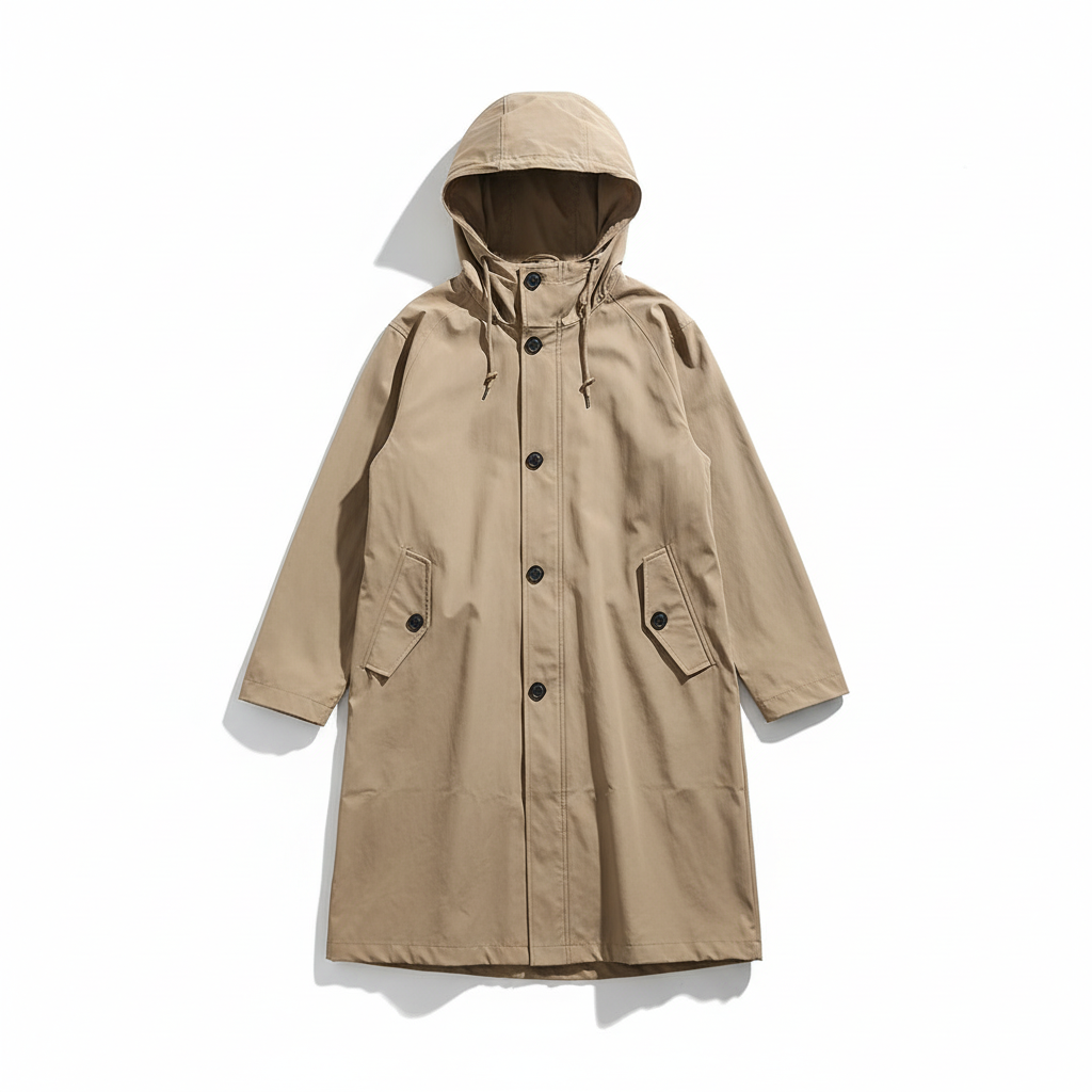 Perrine Auclair | Longline Hooded Rain Jacket - Image 7
