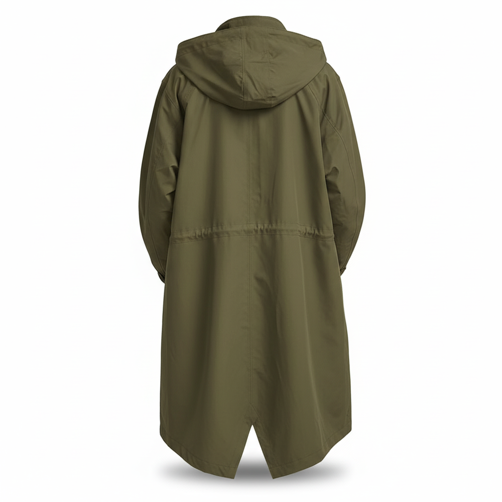 Perrine Auclair | Longline Hooded Rain Jacket - Image 9