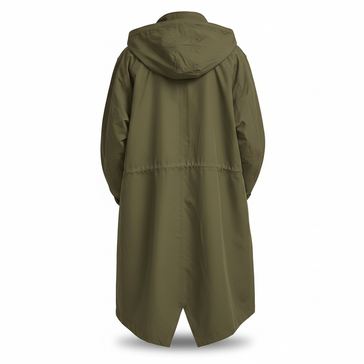 Perrine Auclair | Longline Hooded Rain Jacket - Image 9