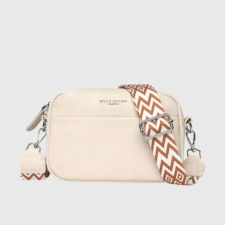 Roseline Castagne | Crossbody Camera Bag with Woven Strap - Image 3
