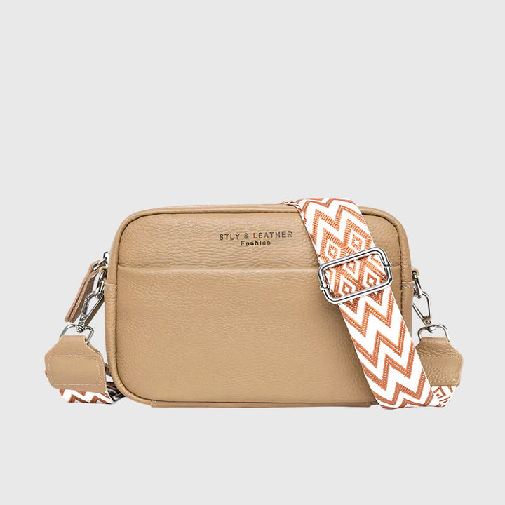 Roseline Castagne | Crossbody Camera Bag with Woven Strap - Image 5