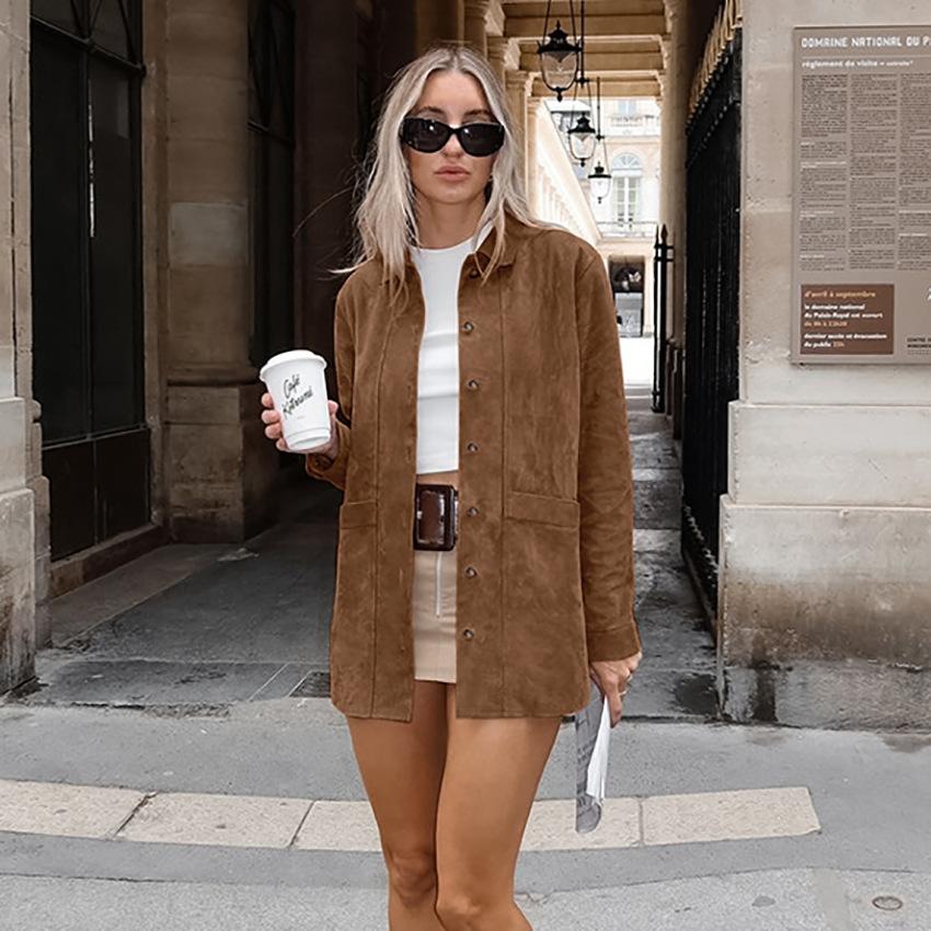 Roxane Vidal | Oversized Suede Shirt Jacket - Image 2