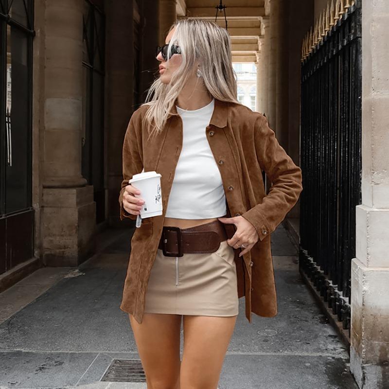 Roxane Vidal | Oversized Suede Shirt Jacket - Image 3