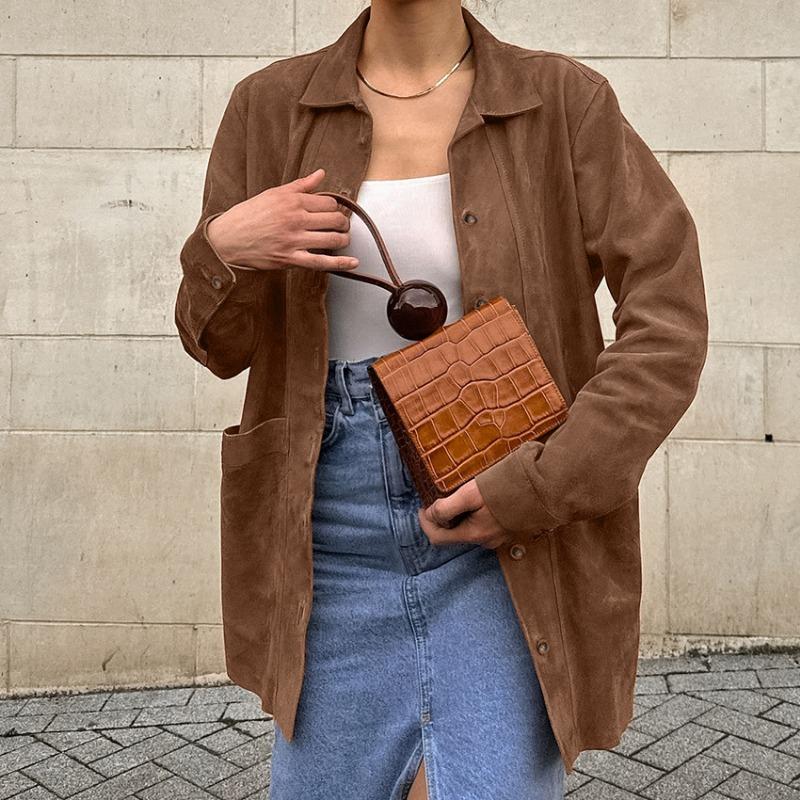 Roxane Vidal | Oversized Suede Shirt Jacket - Image 5
