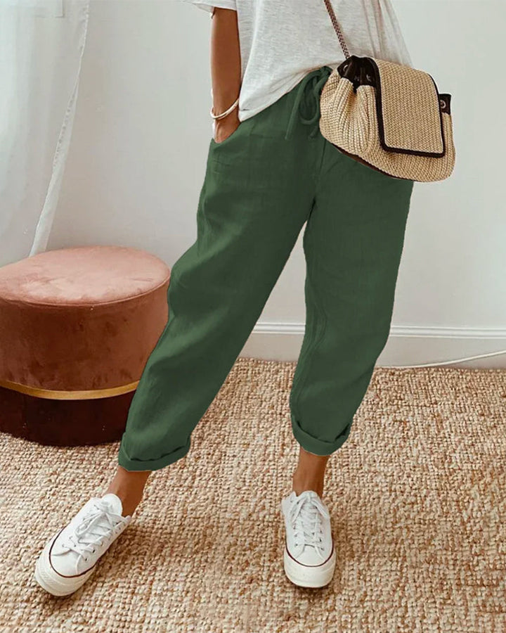Salome Duquesnoy | Casual Drawstring Waist Trousers - Image 5