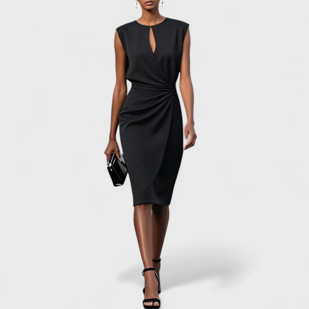 Seraphine Delnoy | Keyhole Draped Sheath Dress - Image 3