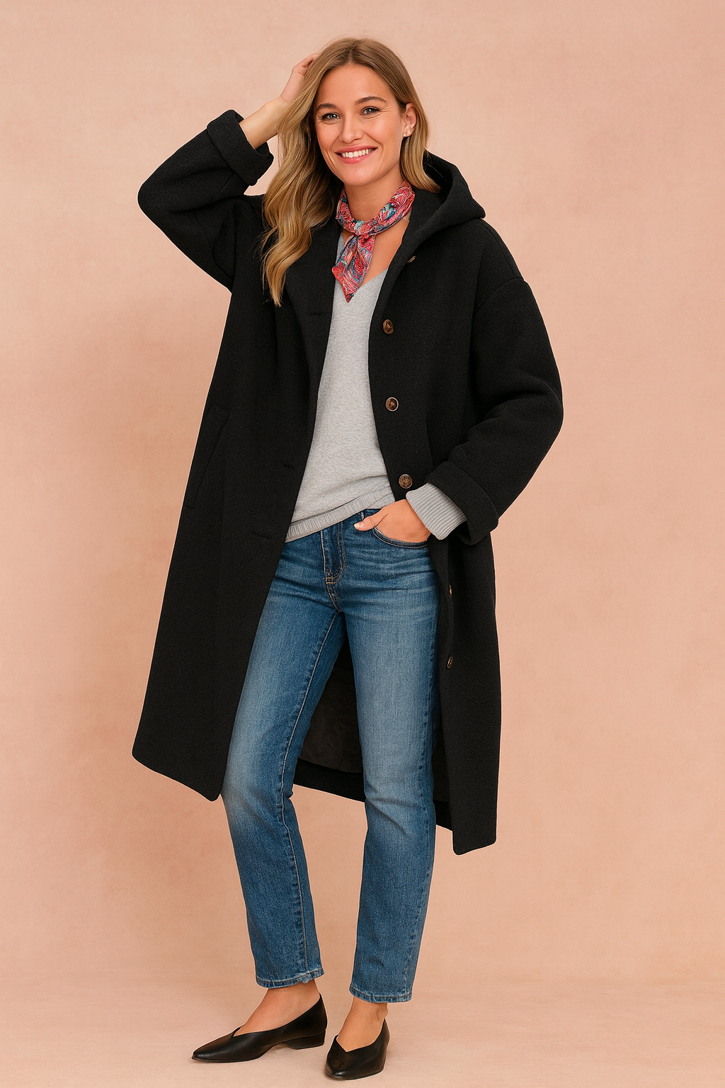 Severine Aubert | Hooded Wool Coat - Image 3