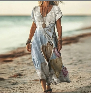 Solenne Duquesne | Boho Floral V-Neck Midi Dress - Image 15