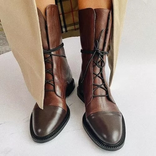 Sophia | Elegant Lace-Up Ankle Boots – View 11