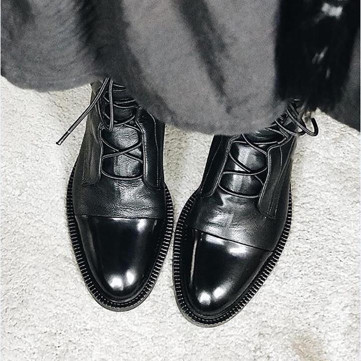 Sophia | Elegant Lace-Up Ankle Boots – View 3