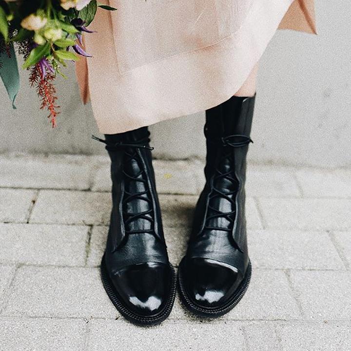 Sophia | Elegant Lace-Up Ankle Boots – View 5