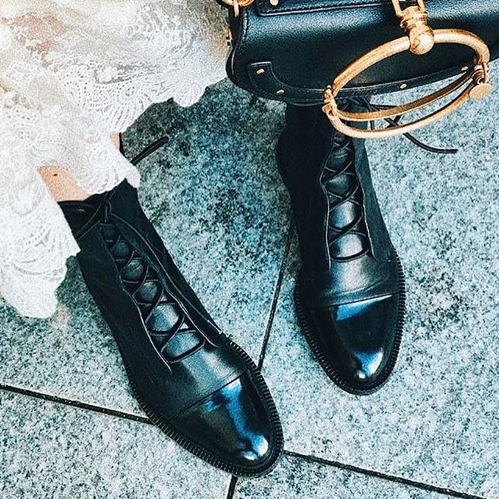 Sophia | Elegant Lace-Up Ankle Boots – View 8