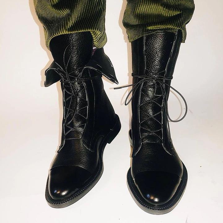 Sophia | Elegant Lace-Up Ankle Boots – View 9