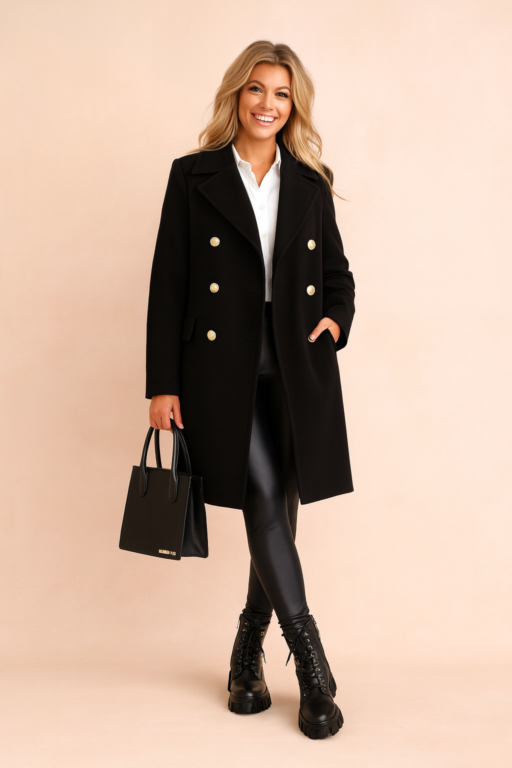 Theodora Lambert | Double-Breasted Wool Coat - Image 1