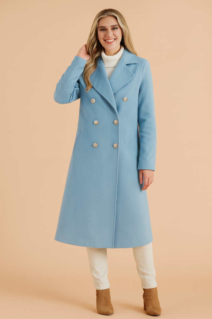 Theodora Lambert | Double-Breasted Wool Coat - Image 2