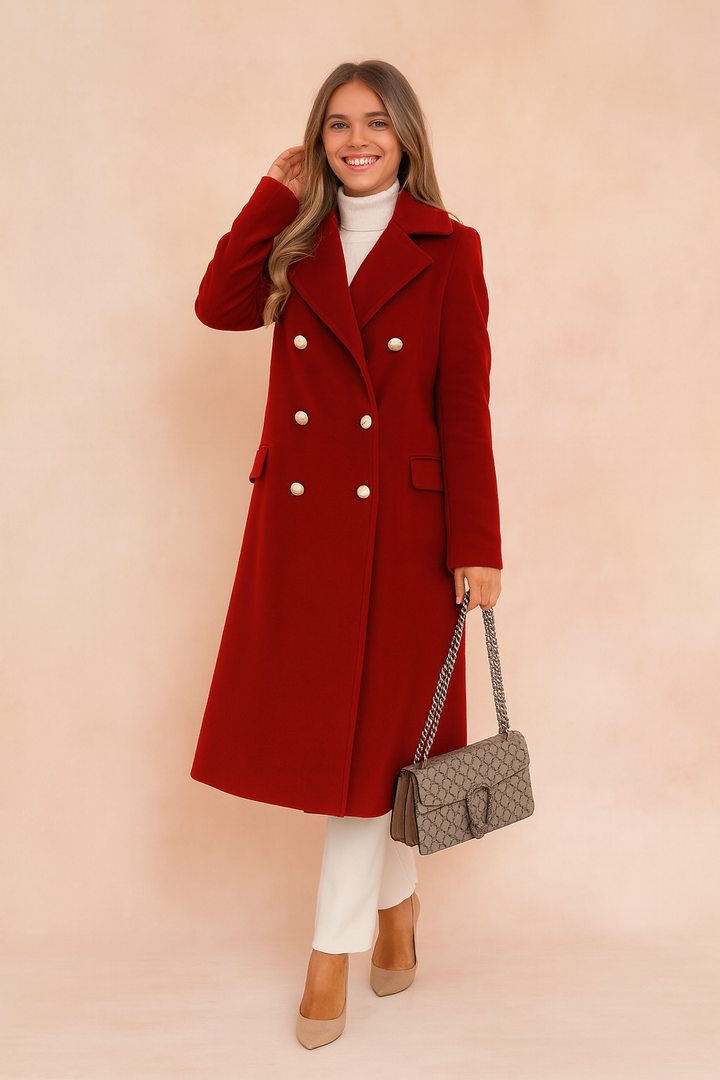 Theodora Lambert | Double-Breasted Wool Coat - Image 4