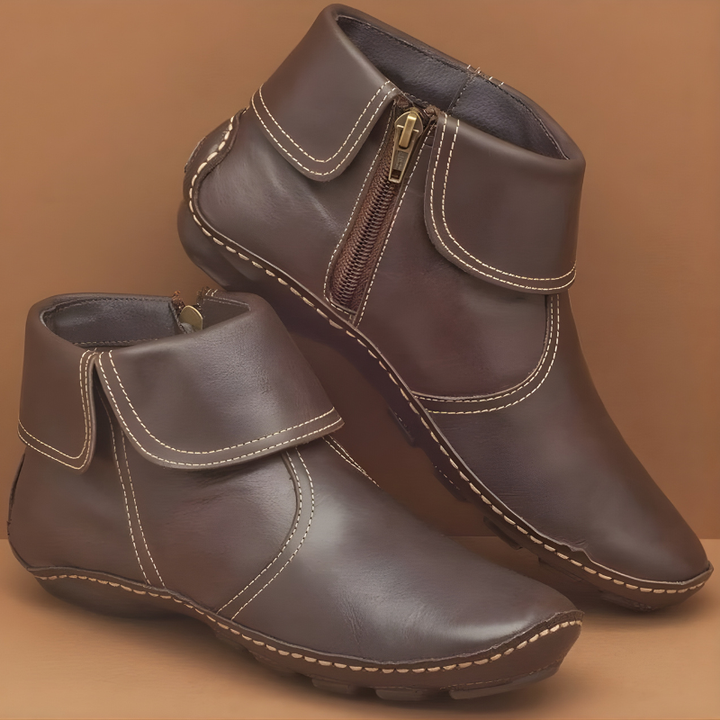 Vianne | Waterproof Side Zip Ankle Boots – View 3