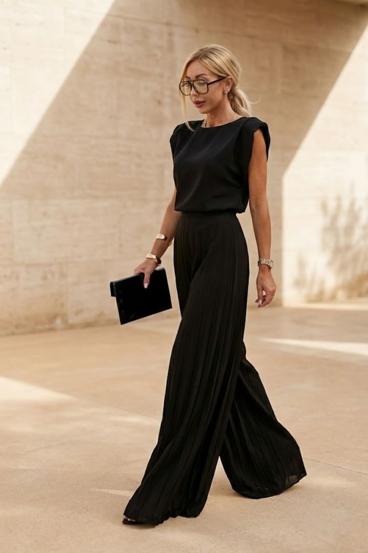 Victoire Lasalle | Pleated Wide-Leg Jumpsuit - Image 3
