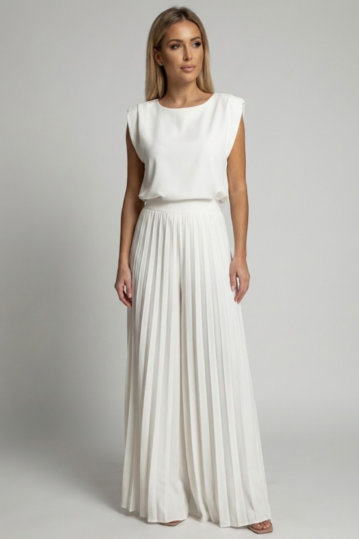 Victoire Lasalle | Pleated Wide-Leg Jumpsuit - Image 5