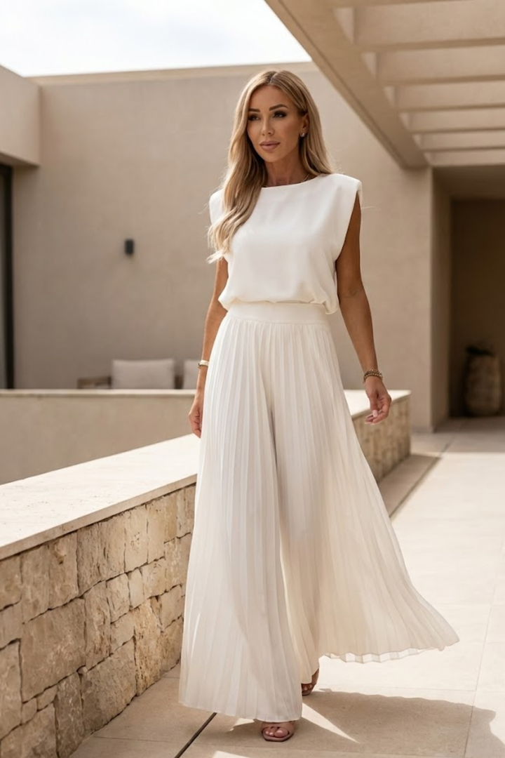 Victoire Lasalle | Pleated Wide-Leg Jumpsuit - Image 9